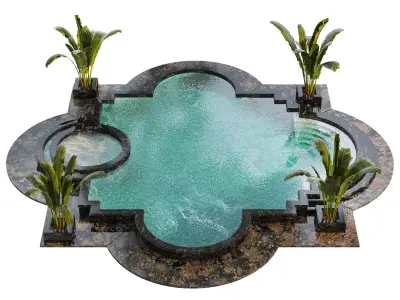 Swimming pool 019 3D model