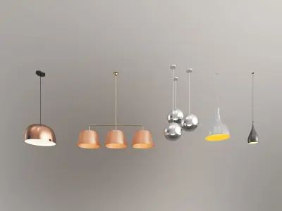 Pendent Collection 1 pendant light 3D model