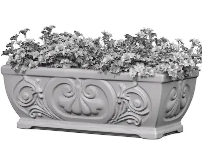 Flowers Container Garden Outdoor classic flowerpot pot urn  3D model