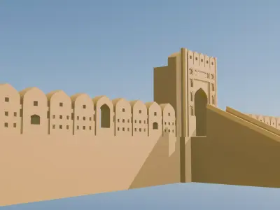 Hajiganj Fort Free 3D model