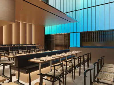 restaurant  interior 3D model