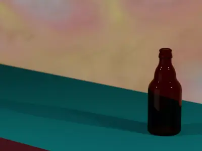 Steinie Beer Bottle Free low-poly 3D model