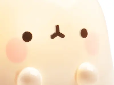 Molang Bunny Table Lamp 3D model