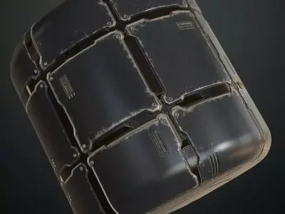 Lightly Scratched Brushed Steel PBR SEAMLESS Texture