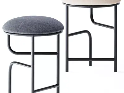 Blend Stool U by Stellar Works 3D model