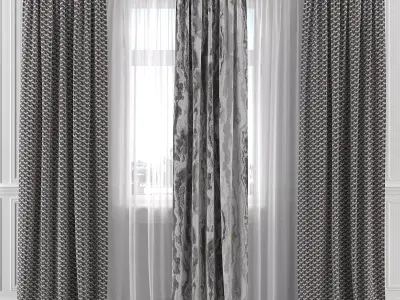 Curtain Set 102C 3D model