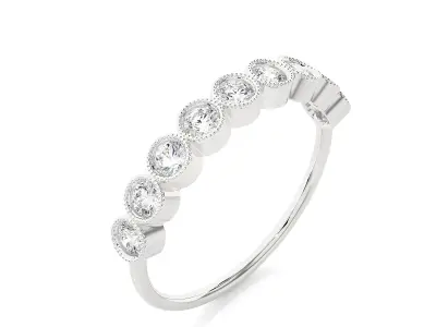 Light Minimalist Diamond Ring 3D print model