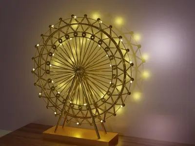 nightlamp skywheel  Low-poly 3D model