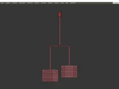 Sigma L2 7236 CHANDELIER Low-poly 3D model