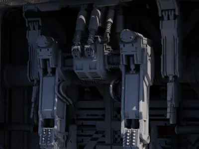 Sci Fi Robot Full Unit 3D model