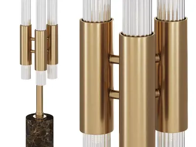 waterfall table lamp by luxdeco 3D model