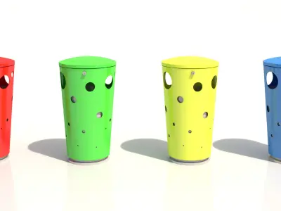 MMCite Swiss Bin Trash Can 3D model