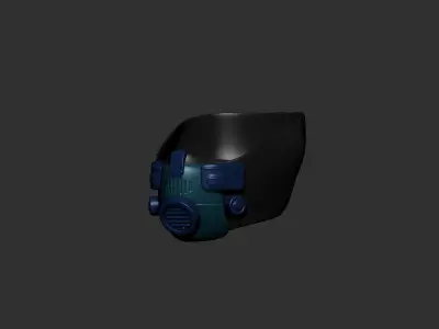 Gas mask helmet  3D model buy