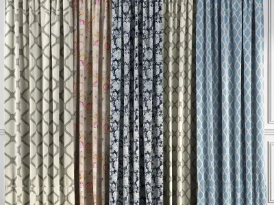 Curtain Set 51 3D model