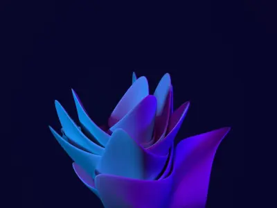 ABSTRACT RED for windows 11 type wallpaper file 3D model