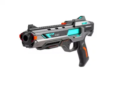 Neon Blaster SciFi model pack Low-poly 3D model