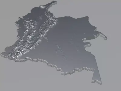 Colombia Country Terrain 3D model