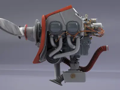  Aero Engine Lycoming O 320 Old 