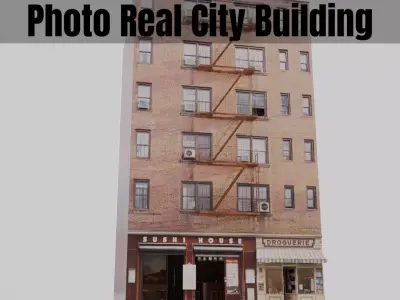 City Building Photo Real 3D model