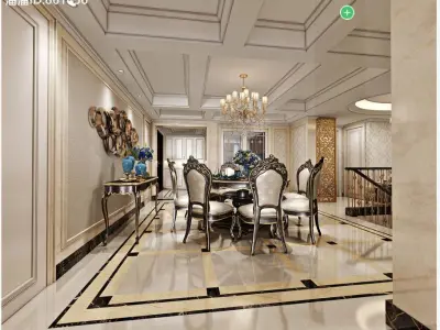Photorealistic Interior Bedroom Scene In File 3D model 3D model