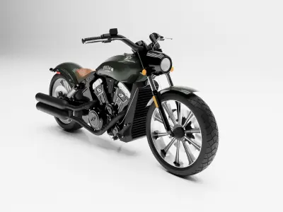 Indian Scout 3D Model Motorcycle 3D model