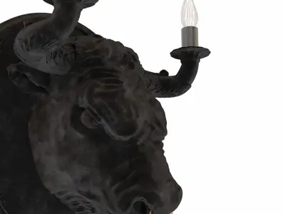 Karman-Corrado bull head wall sconce 3D model