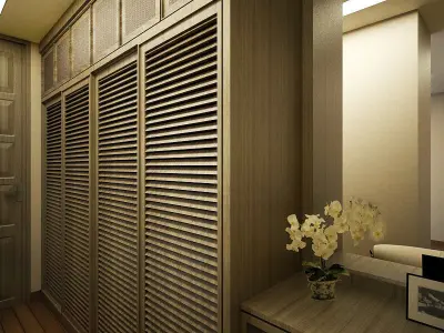 Ethnic Bedroom 3D model