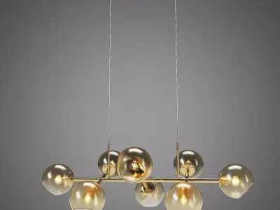 Molecule Chandelier 3D model