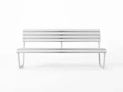 Swiss Park Bench 3D model