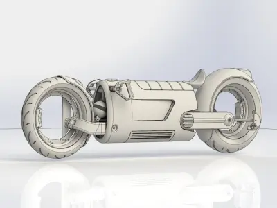Fantasy motorcycle SR-01 3D model