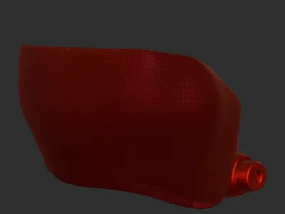 Gas mask helmet 3d model scifi Low-poly  Low-poly 3D model