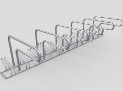 Bike Stand 1-5 4500mm Low-poly 3D model