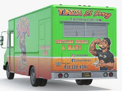  Tacos Street Vendor Truck Simplified 