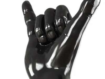 Contemporary Ceramic Figurine Hand 3D model