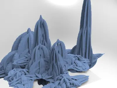 Ocean water Towers 3D model