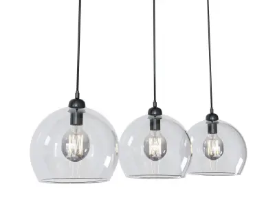Hanglamp helder glass 3D model