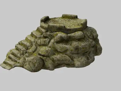 Altar Low-poly 3D model