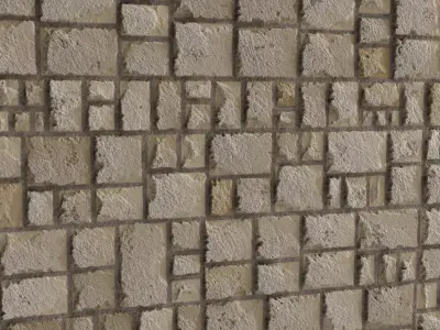 Ston Wall Material 9- Stone Wall Decorative Pbr 4k Texture
