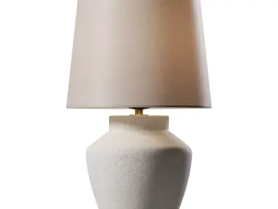Handmade Round  Table Lamp 3D model