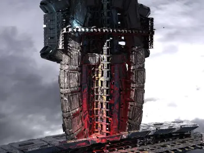 Dark void drake archway colossal structure  3D model