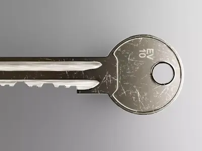 Metal Key 3D model