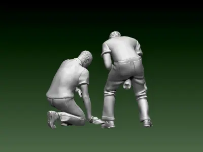 staff 3D print model