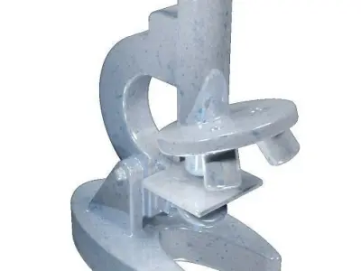 Metallic Microscope Toy Low-poly 3D model