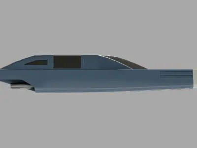 Mon Mothma Coruscant Speeder - Star Wars Andor Low-poly 3D model