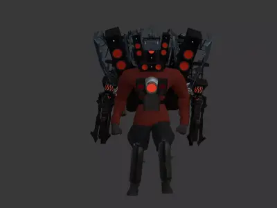 titan speakerman upgraded 3D model