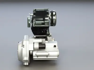  v2 Air-Cooled V-Twin Motorcycle Engine 