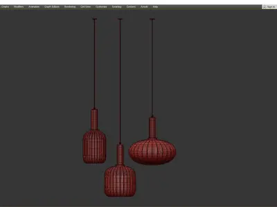  AMSTERDAM GLASS WHITE Low-poly 3D model