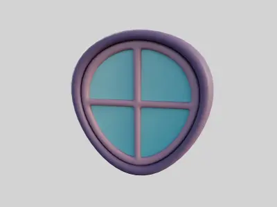 Cartoon Window 31b 3D model