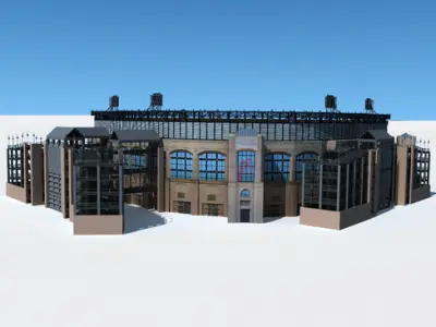 Baseball Stadium 3D model