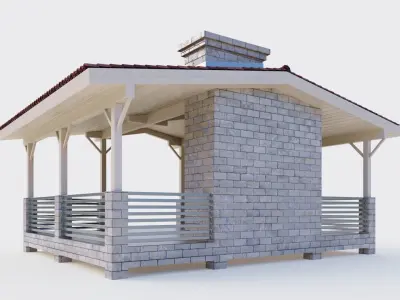 Big gazebo 3D model